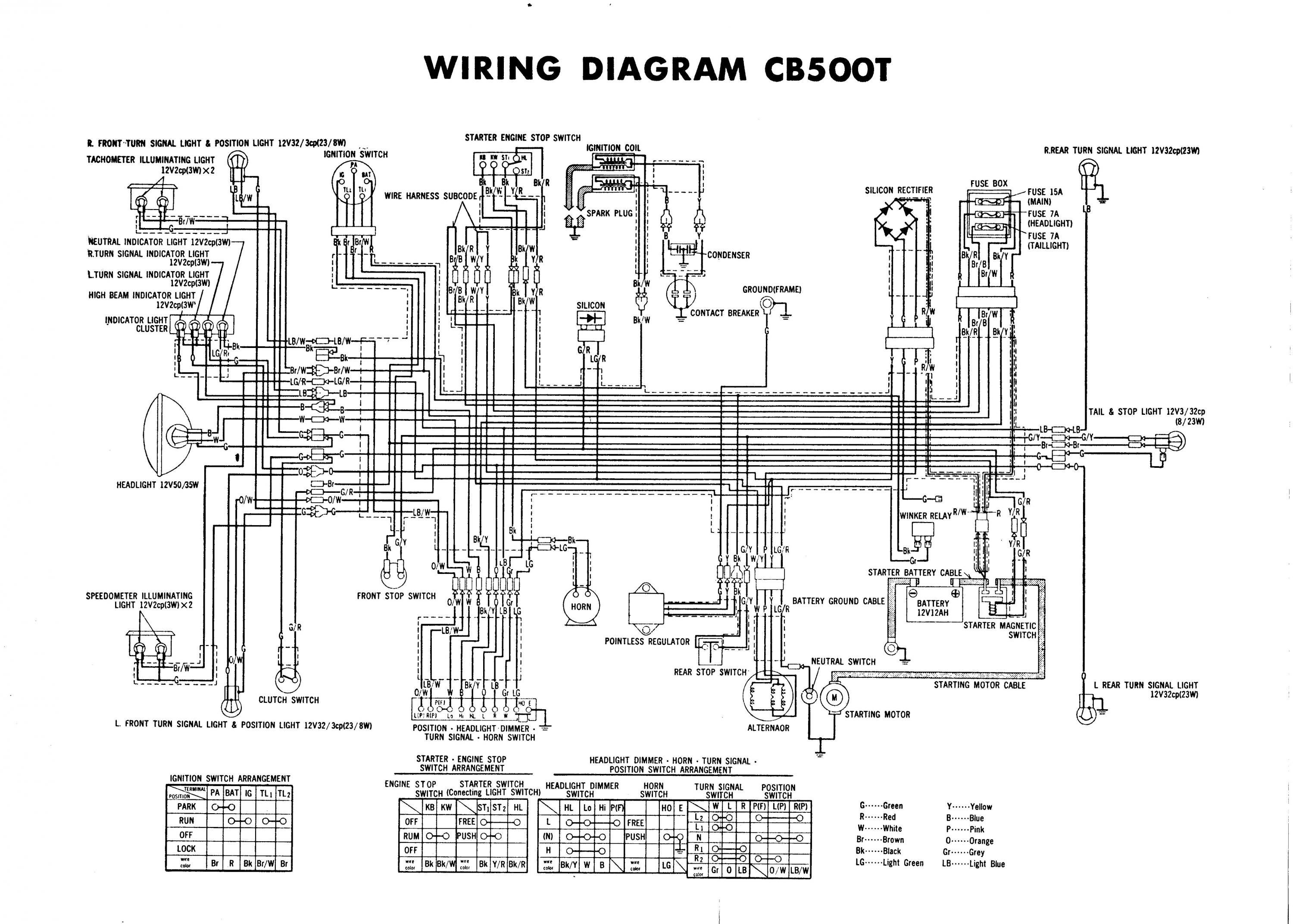 1975 CB500T Electrical Gremlins 1975 gremlin wiring diagram 